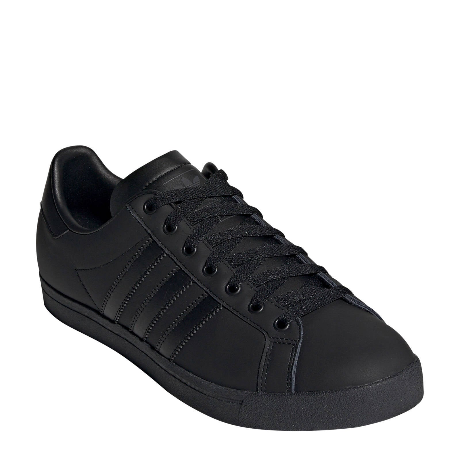 adidas Originals Coast Star J leren sneakers zwart | wehkamp