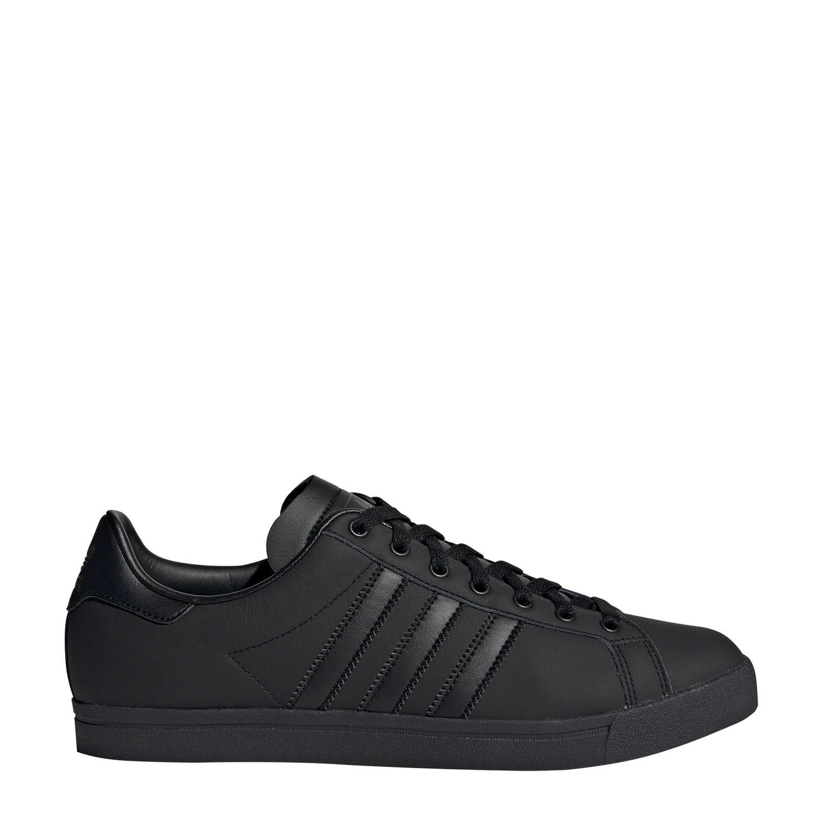 adidas Originals Coast Star J leren sneakers zwart | wehkamp