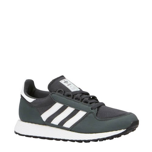 Adidas Originals Forest Grove J Suede Sneakers Antraciet adidas kopen in de aanbieding