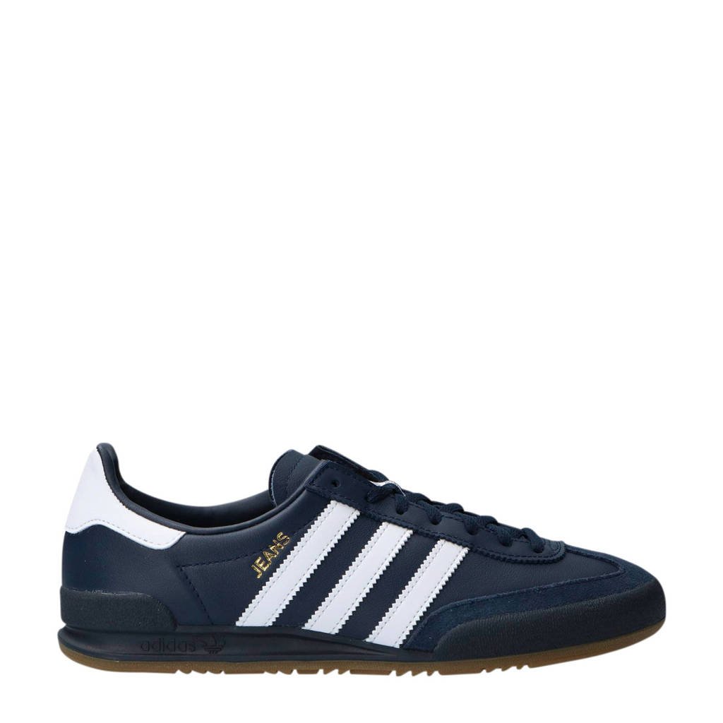 Adidas Jeans Originals Leer wit Donkerblauw Sneakers q0fwHxq1