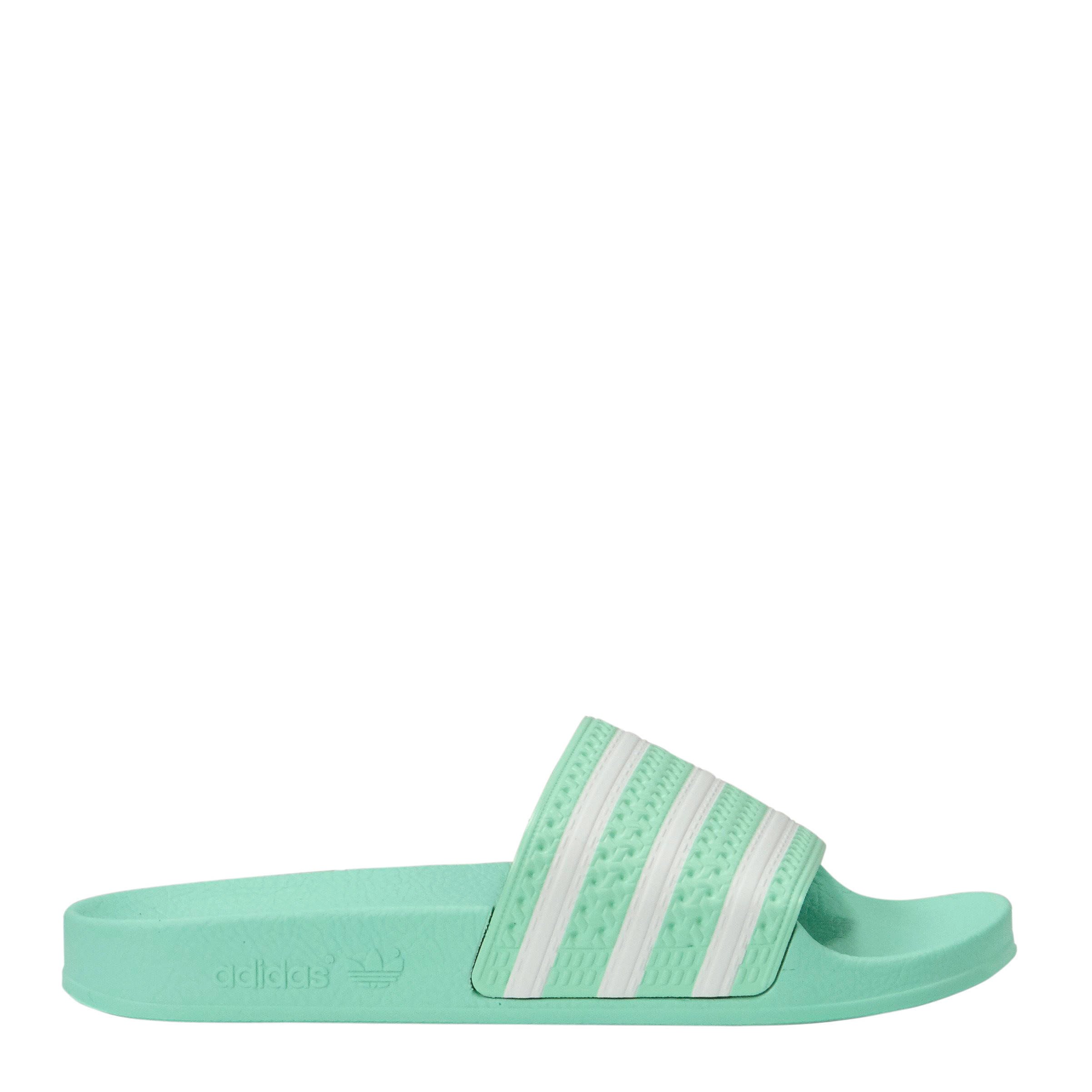 mint groene adidas slippers cheap online