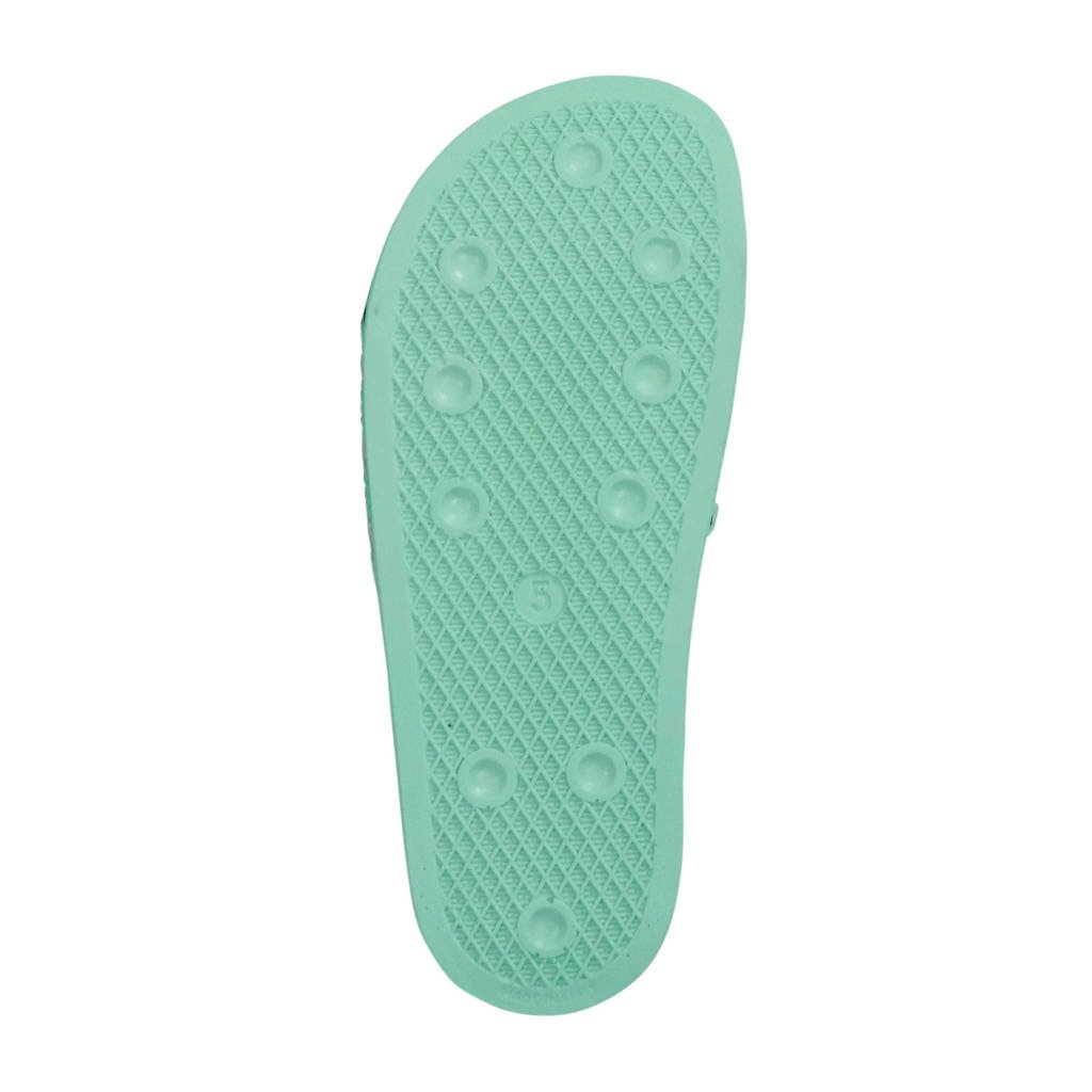 Adidas Badslippers Mintgroen Aqua wit Adilette Originals SWxBnZSYrq