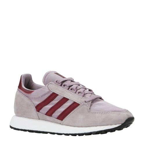 Adidas Originals Forest Grove W Suede Sneakers Liladonkerrood adidas kopen in de aanbieding