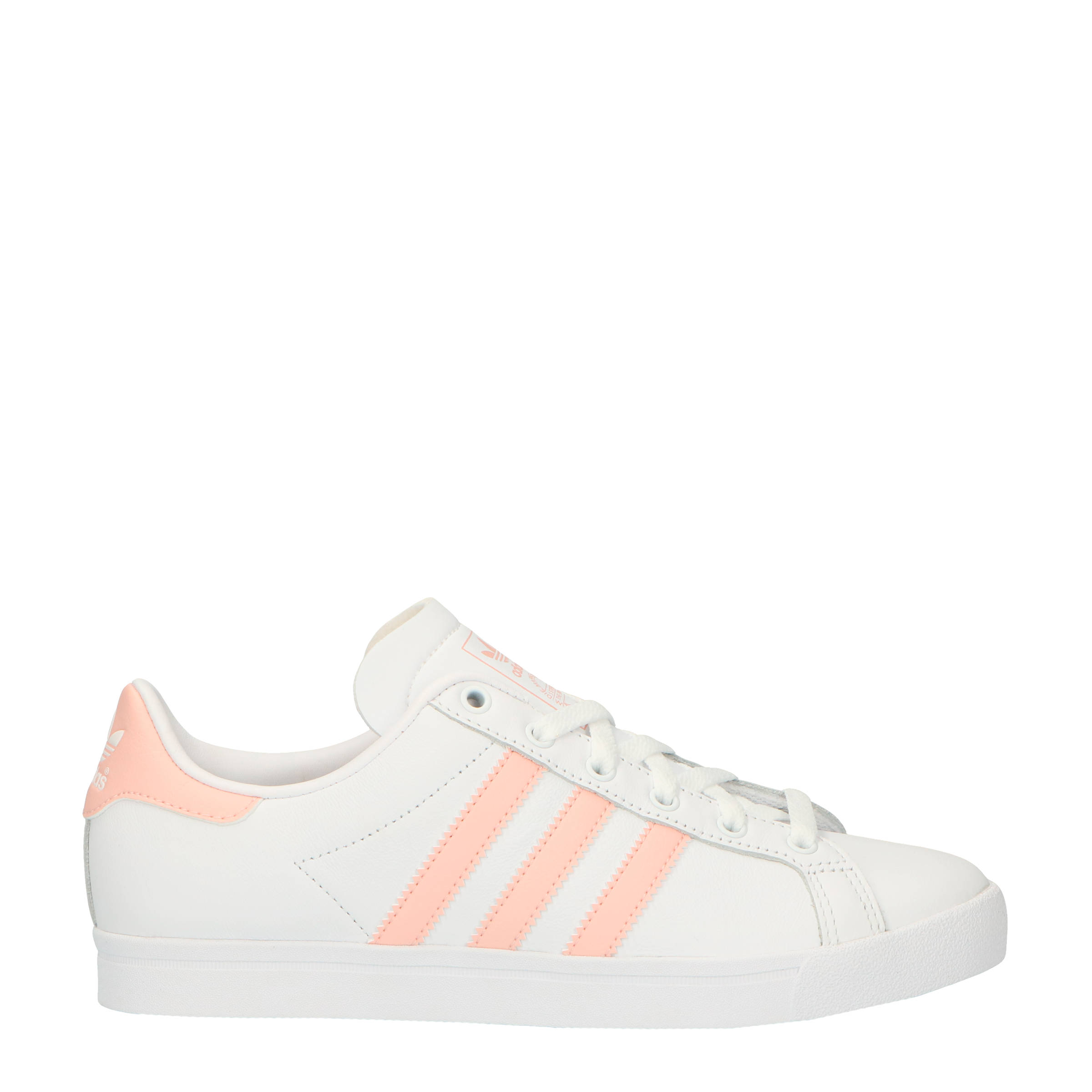 adidas Originals Coast Star J sneakers wit/zalmroze | wehkamp