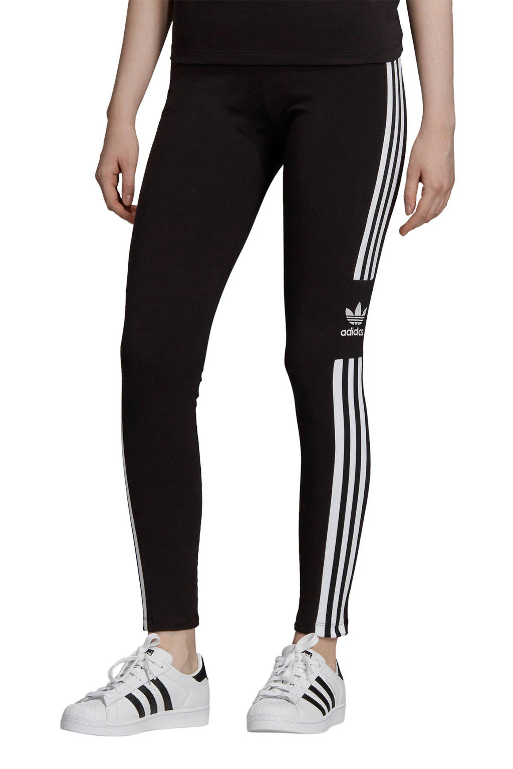 Razernij kloof Maladroit adidas Originals Adicolor legging zwart | wehkamp