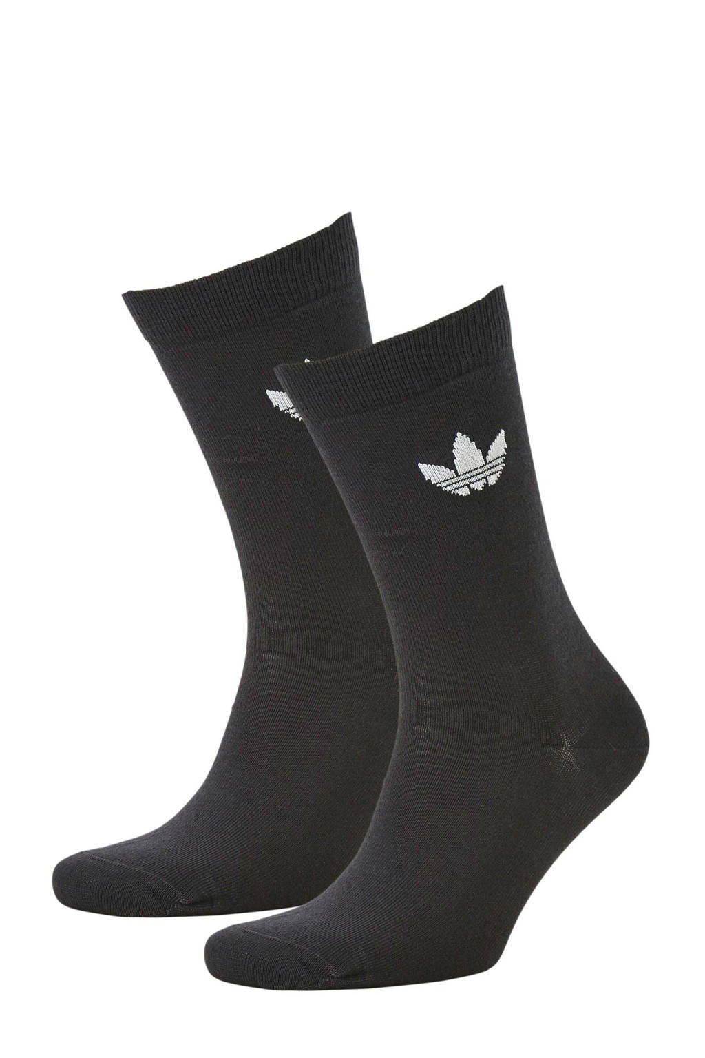 adidas originals sokken (set van 2) zwart, Zwart