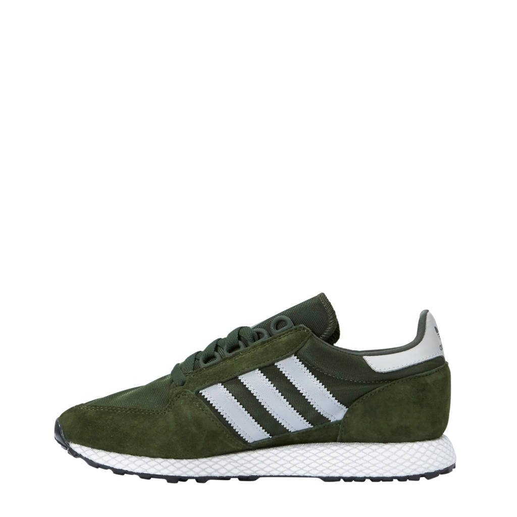 Sneakers Donkergroen Suède Adidas wit Grove Forest Originals IxqHwv