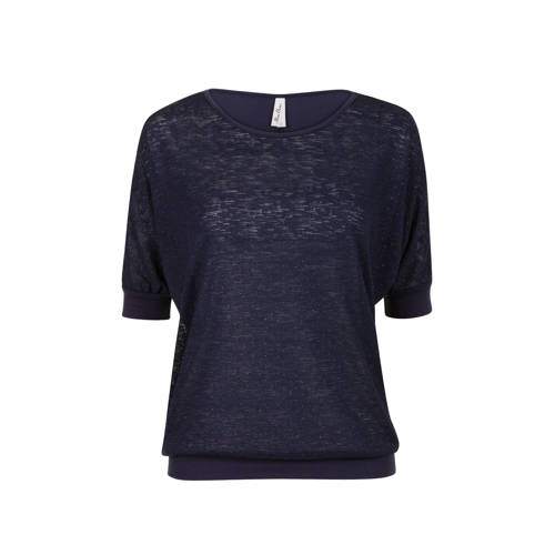 Miss Etam Regulier Top Met Sierstenen Blauw miss etam kopen in de aanbieding
