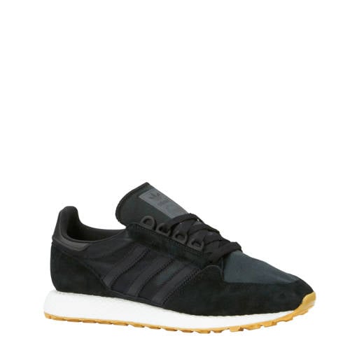 Adidas Originals Forest Grove Suede Sneakers Zwart adidas kopen in de aanbieding