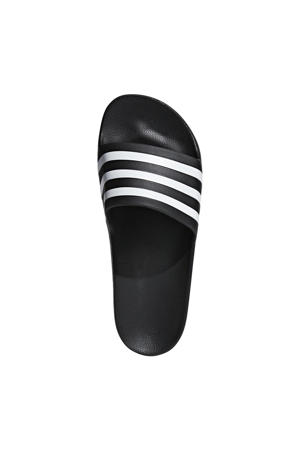 Adilette Aqua badslippers - zwart/wit