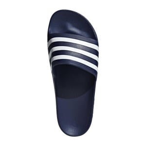 Adilette Aqua badslippers donkerblauw