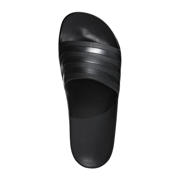 thumbnail: Zwarte unisex adidas Sportswear Adilette Aqua badslippers van rubber met logo