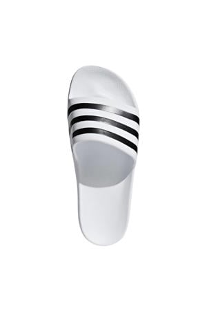 Adilette Aqua badslippers wit/zwart