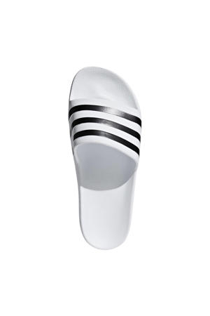 Adilette Aqua badslippers wit/zwart