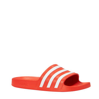performance Adilette Aqua badslippers rood