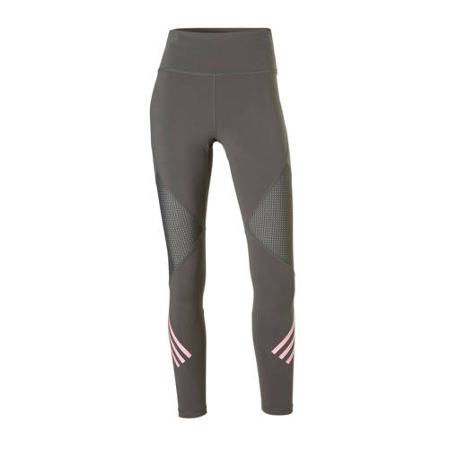 Adidas Performance 78 Sportlegging Grijsroze adidas kopen in de aanbieding