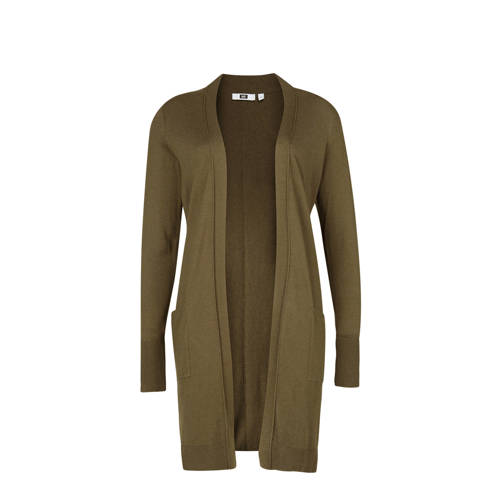 We Fashion Regular Fit Vest Donkergroen we fashion kopen in de aanbieding