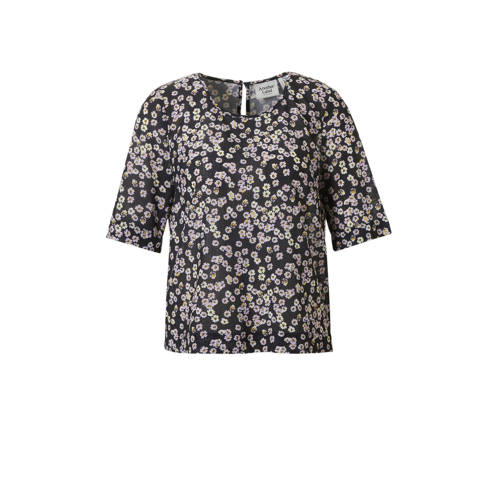 Anotherlabel Another Label Top Met Bloemenprint Lila anotherlabel kopen in de aanbieding
