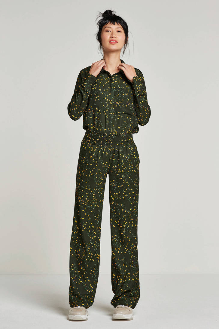 met Label bloemenprint blouse groen Another AfXxawWnw