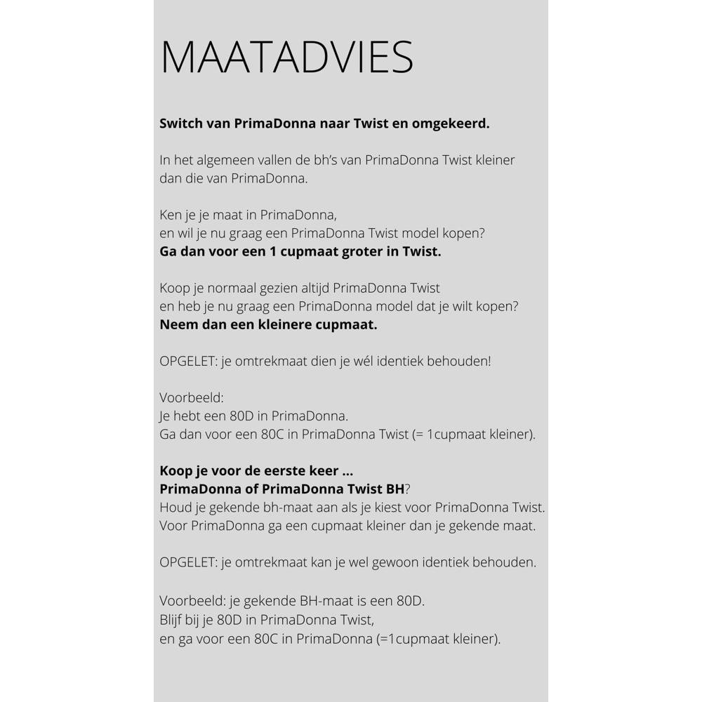 PrimaDonna voorgevormde beugelbh Madison Mousse zwart