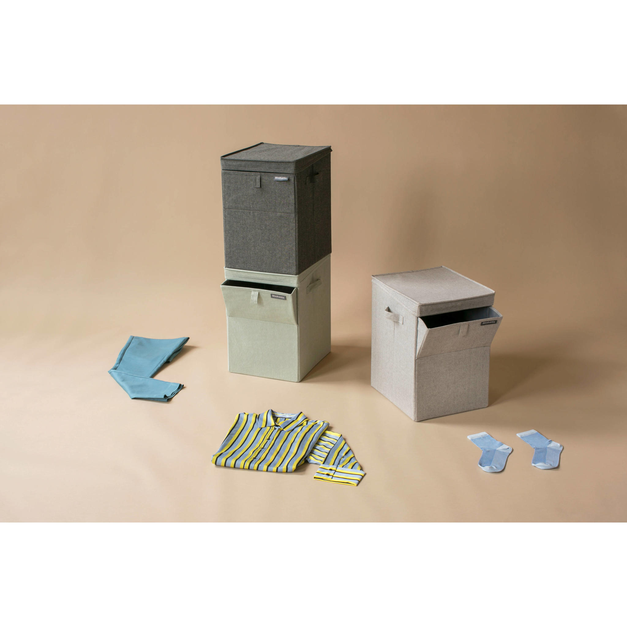 Brabantia stapelbare wasmand (met deksel) (35 liter) - Afbeelding 8