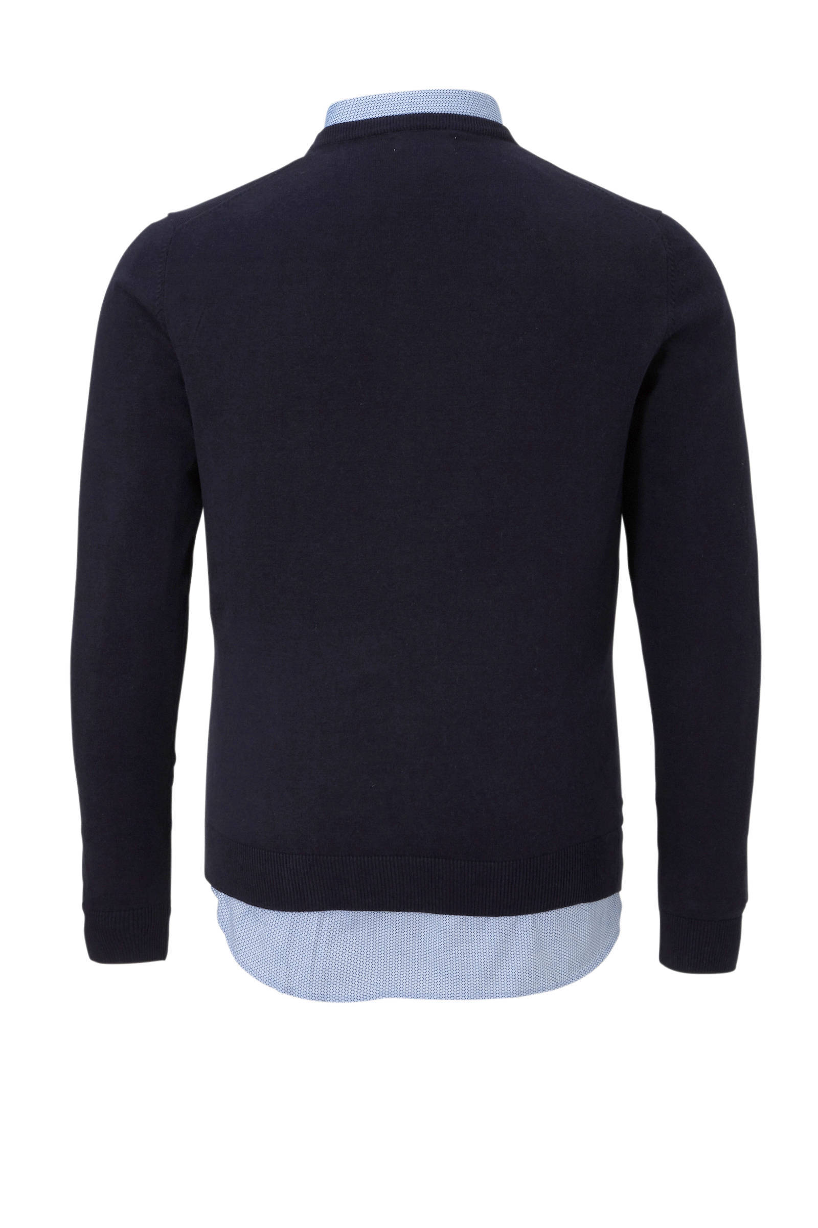 C&A Canda trui + overhemd blauw | wehkamp C&A Canda trui met overhemd beige | wehkamp