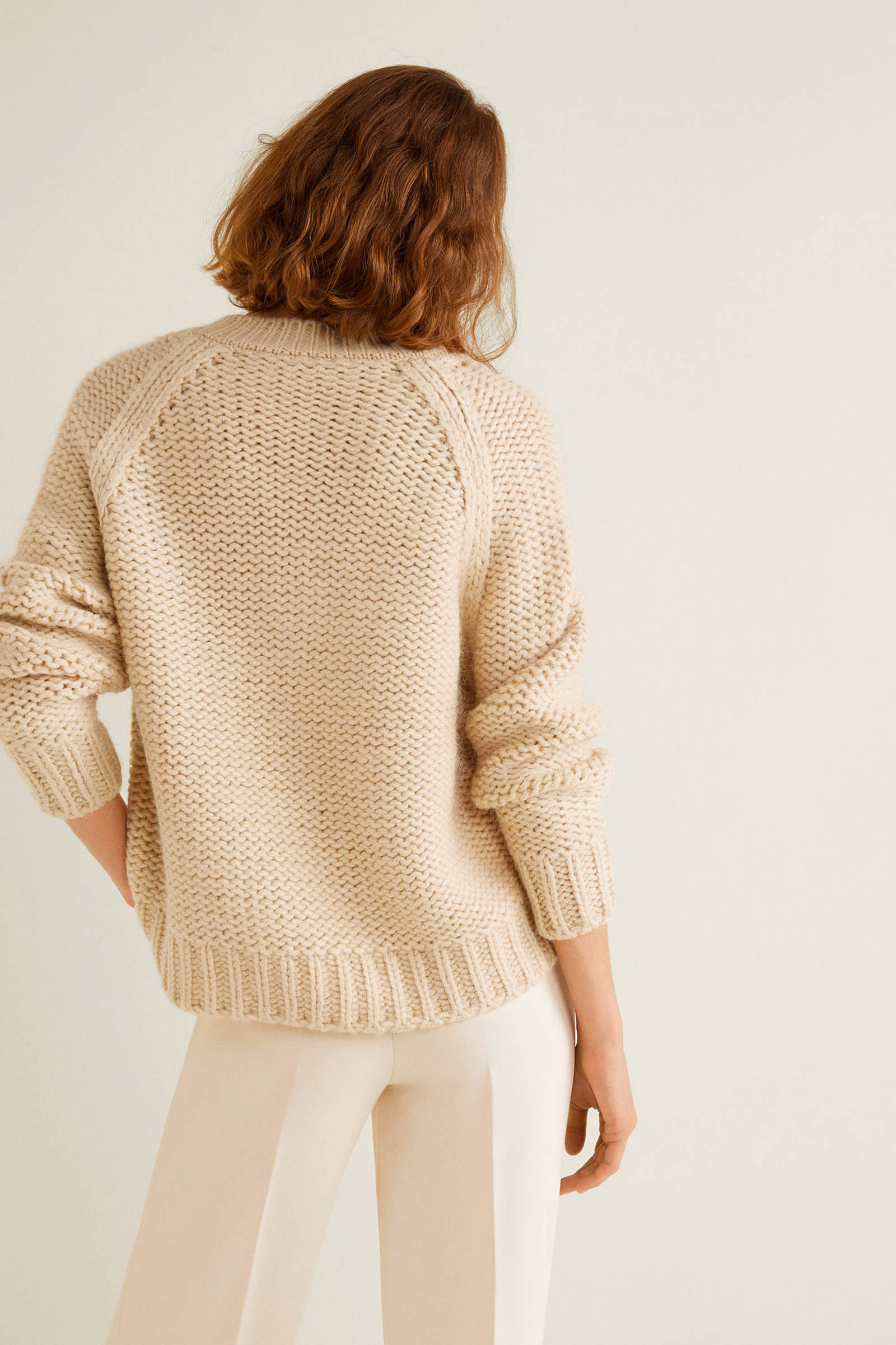 Mango grof gebreide trui beige | wehkamp Mango gebreide trui ecru | wehkamp