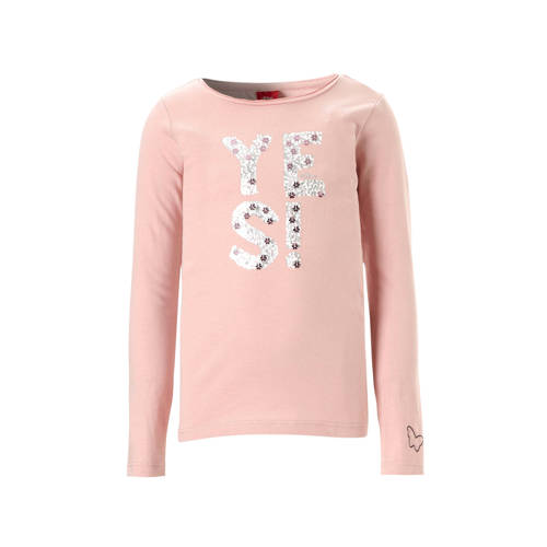 Soliver Longsleeve Met Tekst Roze soliver kopen in de aanbieding Soliver Longsleeve Met Tekst Roze soliver kopen in de aanbieding