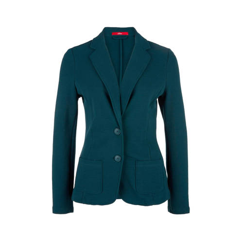 Soliver Blazer Met Textuur Petrol soliver kopen in de aanbieding Soliver Blazer Met Textuur Petrol soliver kopen in de aanbieding