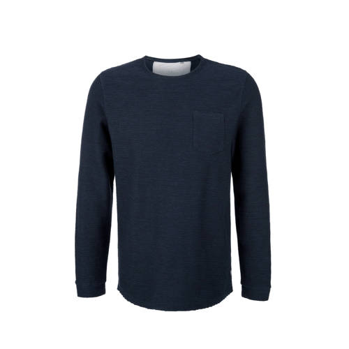 Soliver Gemeleerde Longsleeve Met Textuur Donkerblauw soliver kopen in de aanbieding Soliver Gemeleerde Longsleeve Met Textuur Donkerblauw soliver kopen in de aanbieding