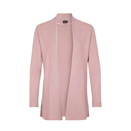 Soliver Black Label Vest Jersey Kwaliteit Roze soliver black label kopen in de aanbieding