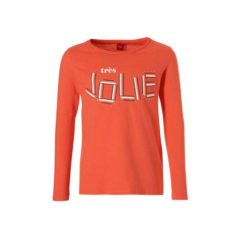 Soliver Longsleeve Met Tekst En Strass Steentjes Rood soliver kopen in de aanbieding Soliver Longsleeve Met Tekst En Strass Steentjes Rood soliver kopen in de aanbieding