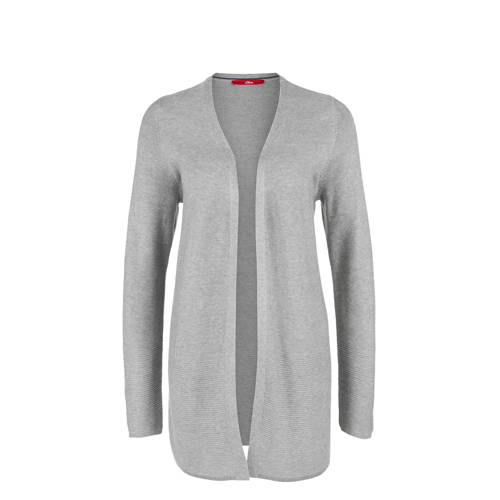 Soliver Vest Met Ingeweven Streepmotief Grijs soliver kopen in de aanbieding