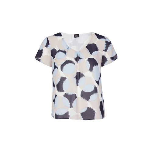 Soliver Black Label Top Met All Over Print Ecru soliver black label kopen in de aanbieding