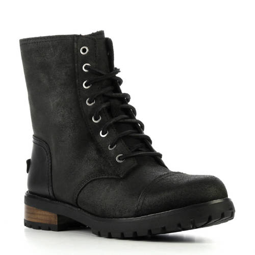 Ugg Leren Veterboots Kilmer Ii Zwart ugg kopen in de aanbieding