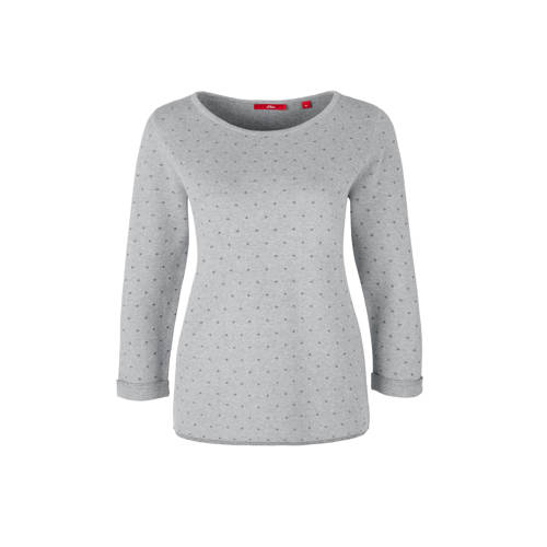 Soliver Trui Met All Over Motief Grijs soliver kopen in de aanbieding Soliver Trui Met All Over Motief Grijs soliver kopen in de aanbieding