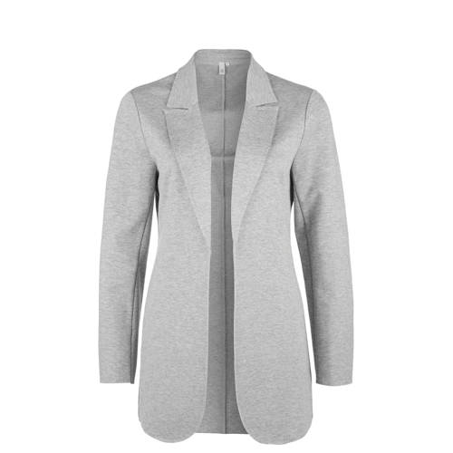 Qs Designed By Half Lange Blazer Grijs Melange qs designed by kopen in de aanbieding
