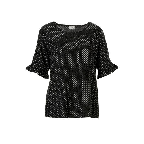 Jacqueline De Yong Gestipte Top Met Ruches jacqueline de yong kopen in de aanbieding