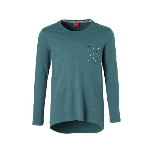 Soliver Longsleeve Met Sierstenen Petrol soliver kopen in de aanbieding Soliver Longsleeve Met Sierstenen Petrol soliver kopen in de aanbieding