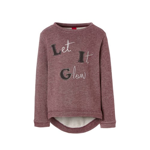 Soliver Sweater Met Tekst En Strass Steentjes Rood soliver kopen in de aanbieding Soliver Sweater Met Tekst En Strass Steentjes Rood soliver kopen in de aanbieding