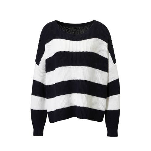 Only Trui Met Gestreepte Dessin Marine only kopen in de aanbieding