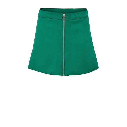 Only Imitatie Suede Rok Groen only kopen in de aanbieding