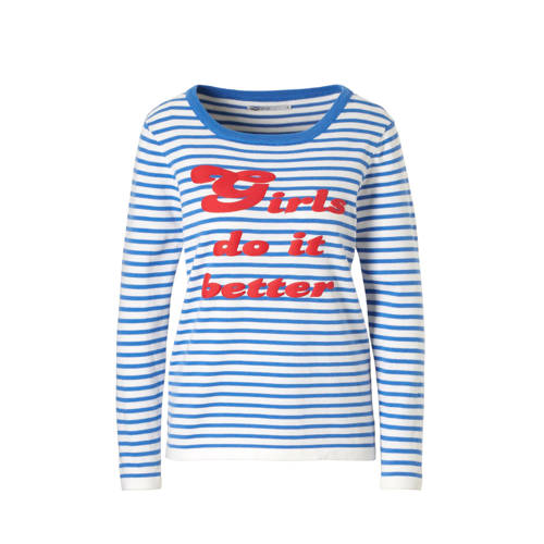 Only Gestreepte Trui Met Tekst only kopen in de aanbieding Only Gestreepte Trui Met Tekst only kopen in de aanbieding
