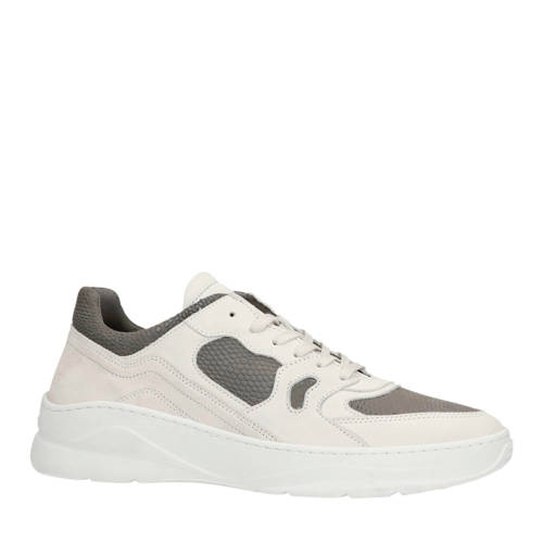 Manfield Nubuck Sneakers Witgrijs manfield kopen in de aanbieding Manfield Nubuck Sneakers Witgrijs manfield kopen in de aanbieding