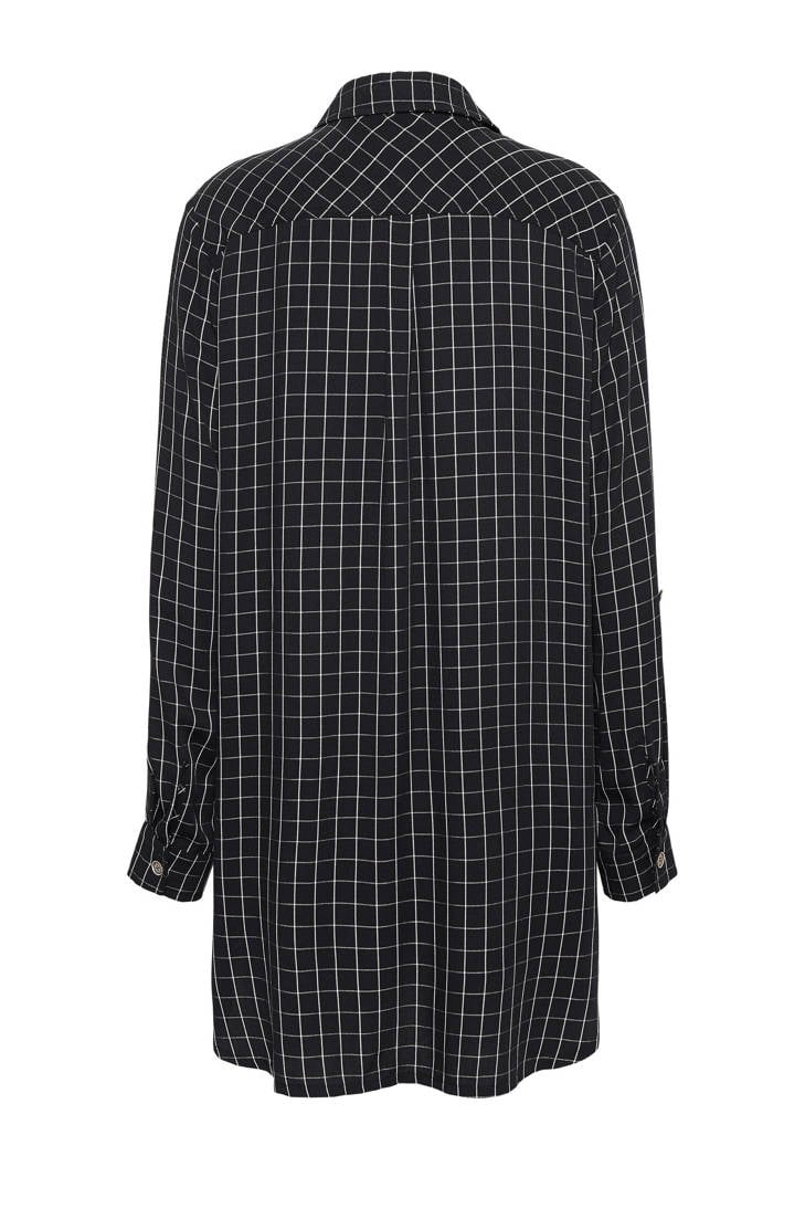 blouse zwart Didi geruite Didi geruite zwart blouse Td0Bw