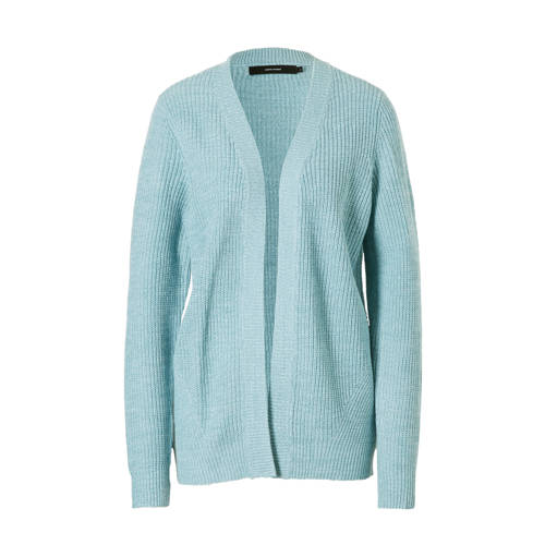Vero Moda Gebreid Vest Lichtblauw vero moda kopen in de aanbieding