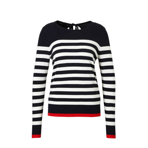 Vero Moda Gestreepte Top Met Strik Detail vero moda kopen in de aanbieding