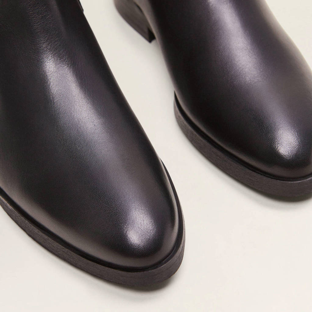 Chelsea Chelsea Zwart Leren Mango Boots Leren Zwart Mango Boots Mango Leren a7nqwd8ax