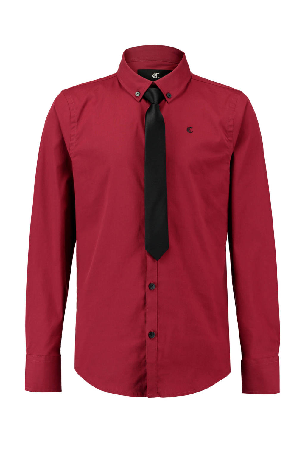 Zwerver kubiek welvaart CoolCat overhemd + stropdas rood | wehkamp