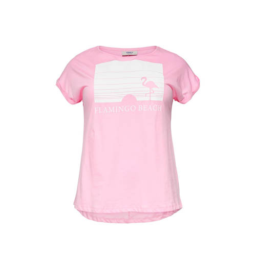 Only Carmakoma T Shirt Met Printopdruk only carmakoma kopen in de aanbieding